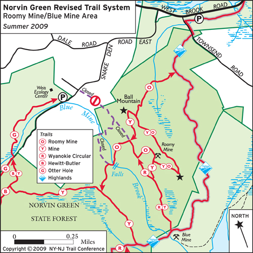 Norvin Green Revised Trail System (Summer 2009)