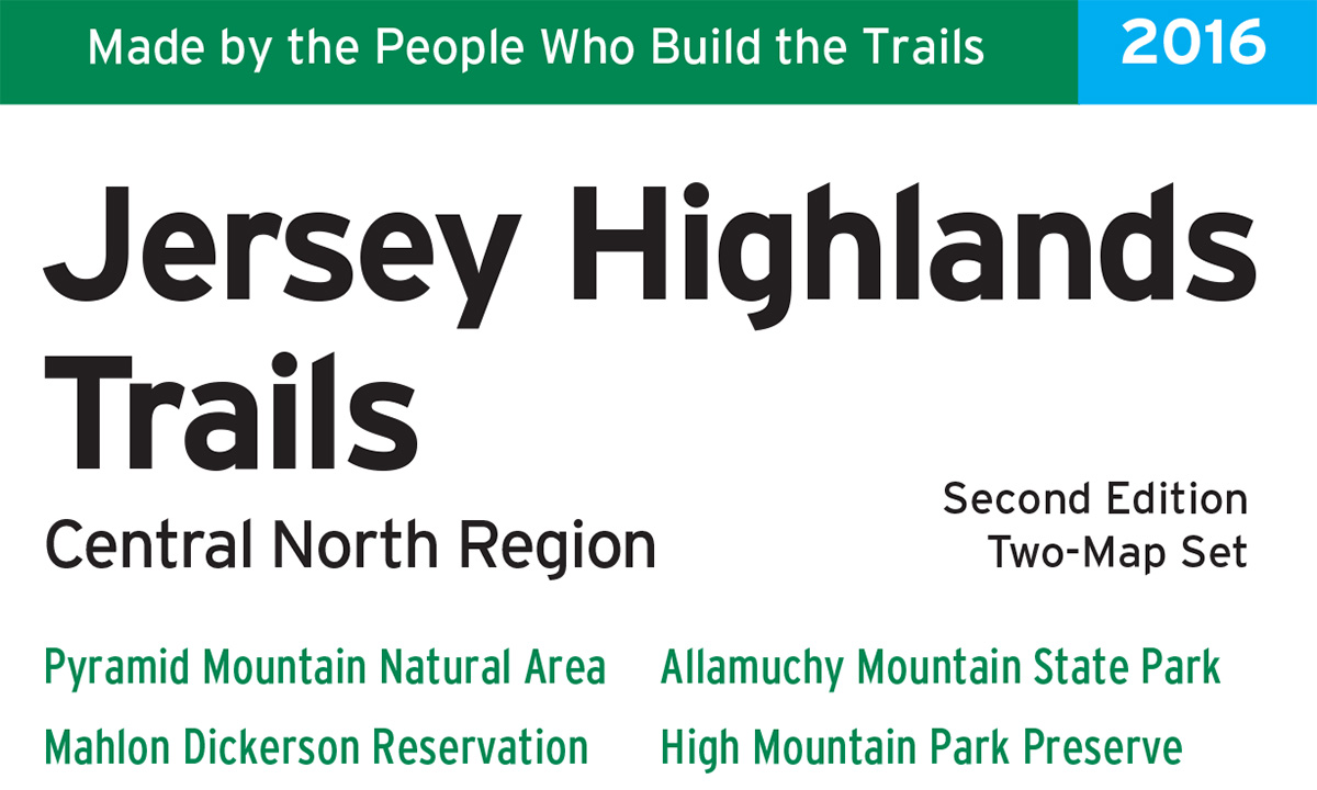 Jersey Highlands Trails - Central North Region Map Set