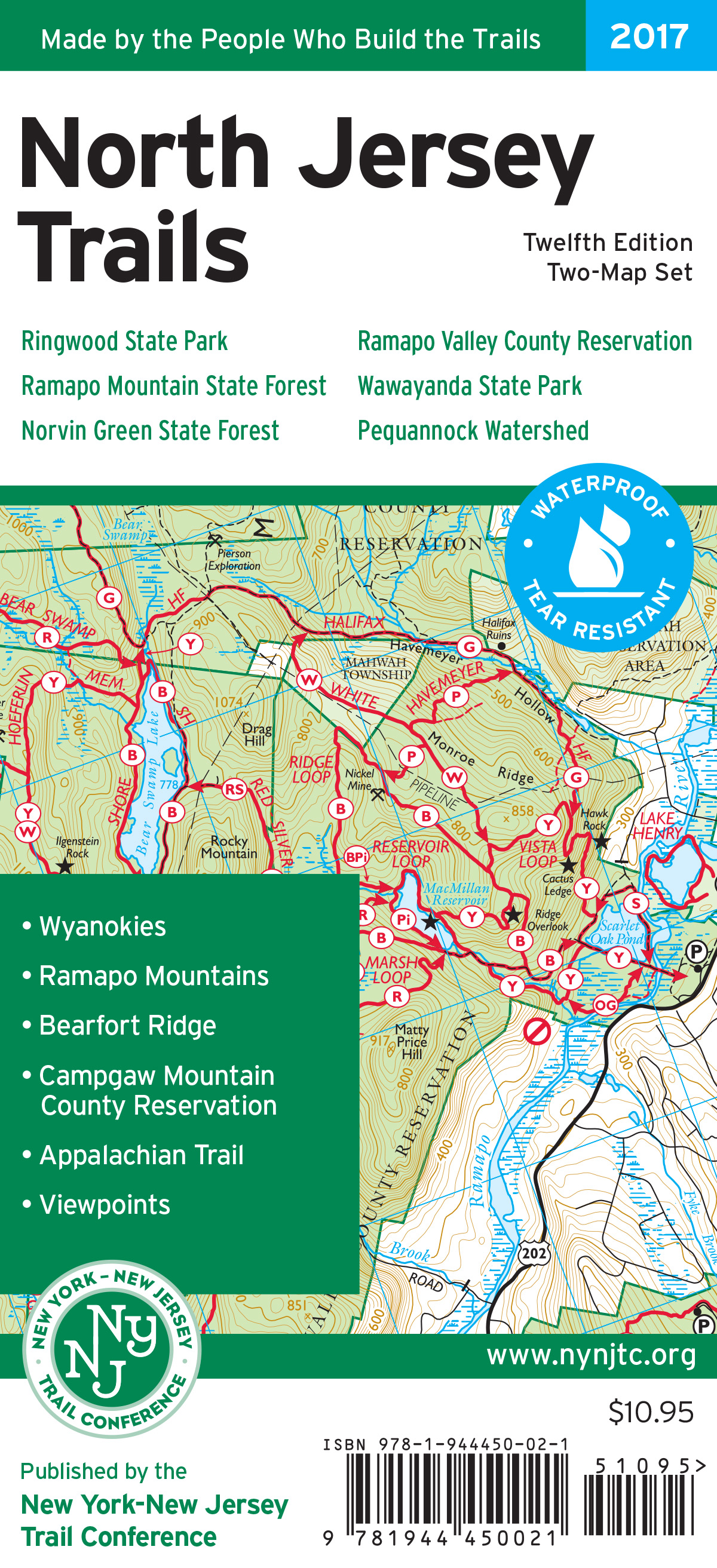 North Jersey Trails Map Cover for Wholesaler Resources