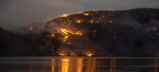 Breakneck Ridge Fire. Photo by Pierce Johnston.