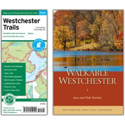 Westchester Trails Map and Walkable Westchester book combo. Photo by Jeremy Apgar.