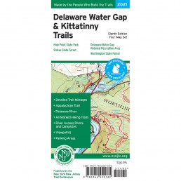 2021 Delaware Water Gap + Kittatinny Trails Map. Graphic by Jeremy Apgar.