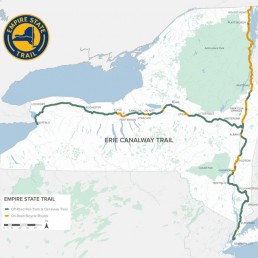 Empire State Trail Map.