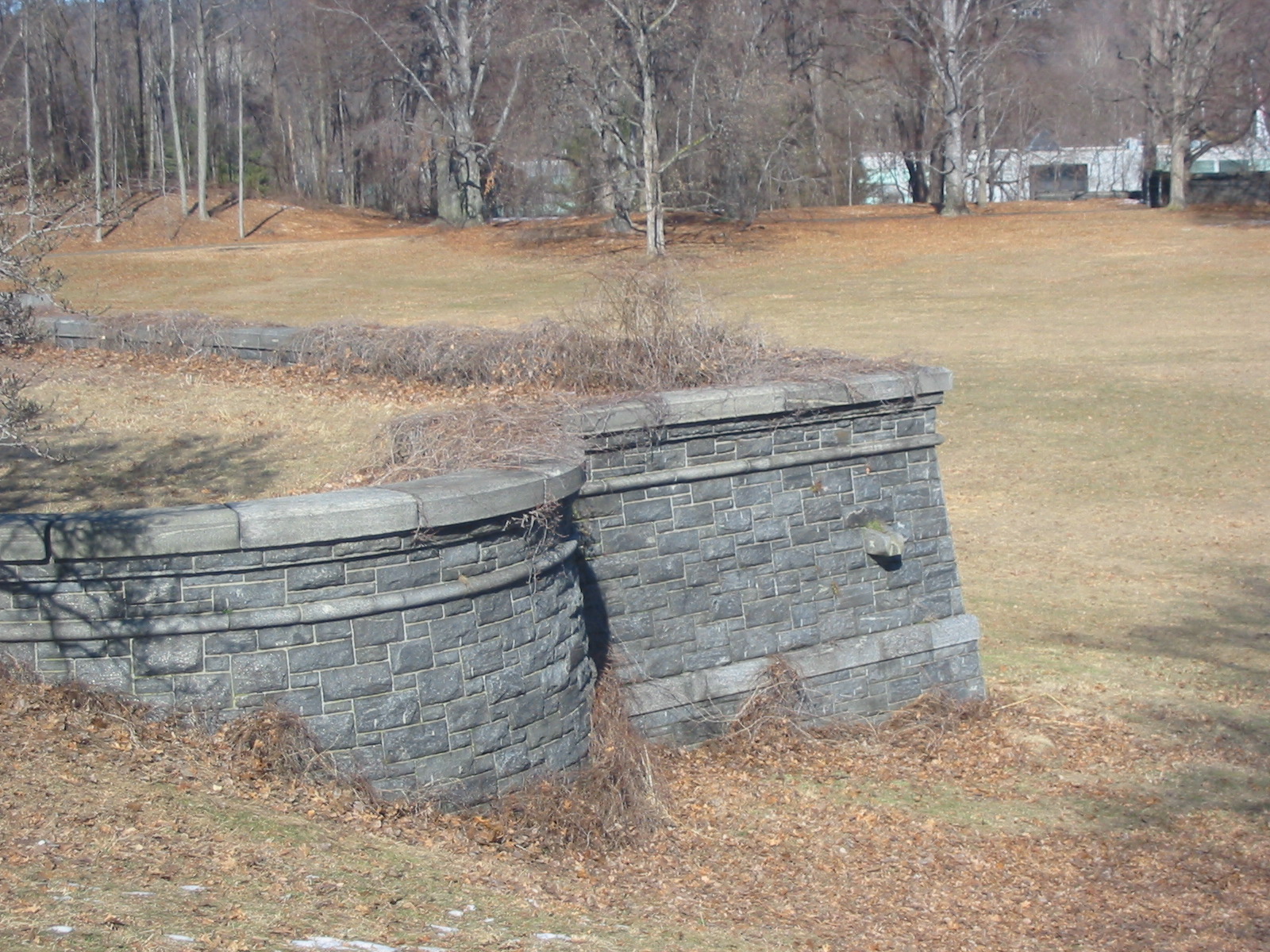 Foundation of the Rockwood Hall mansion - Photo by Daniel Chazin