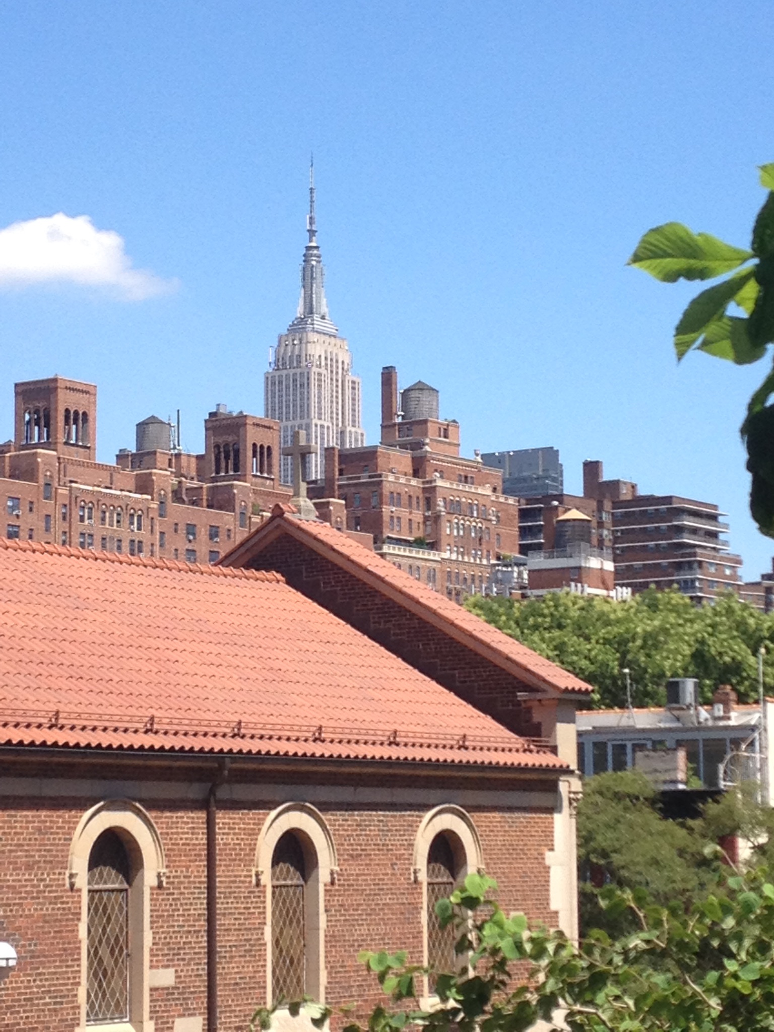 View of NYC skyline with Empire State Building from the High Line Elevated Park - Photo Frank Fernandez