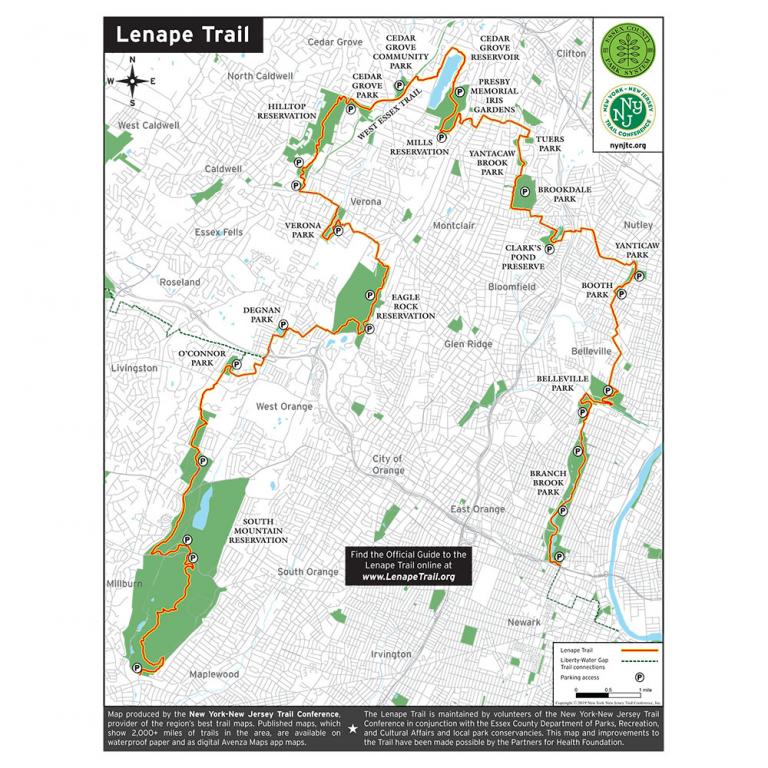 Lenape Trail Overview Map