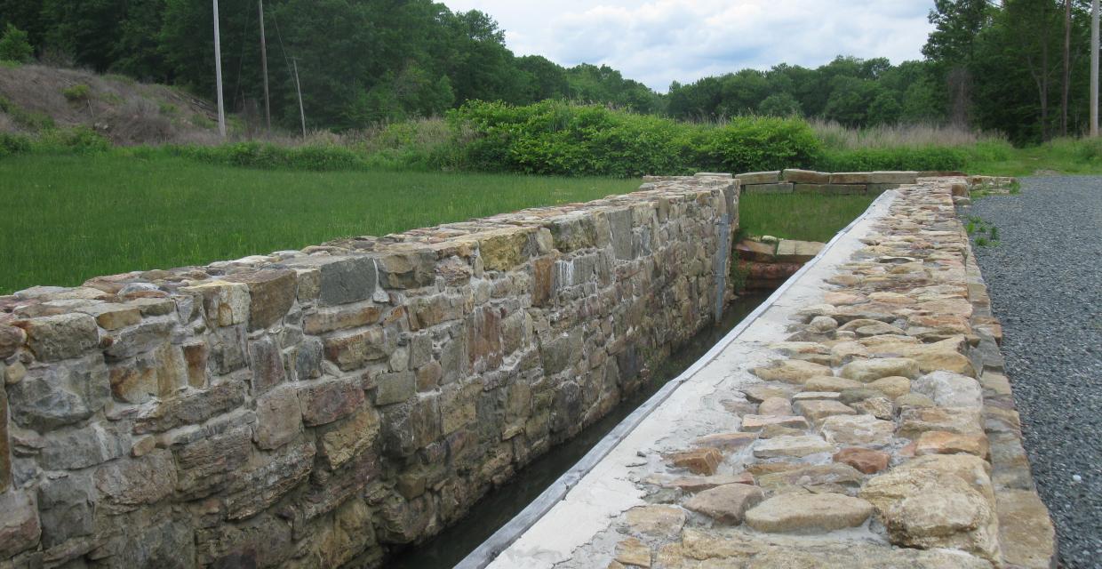 Reconstructed Morris Canal Lock 2 East - Photo by Daniel Chazin