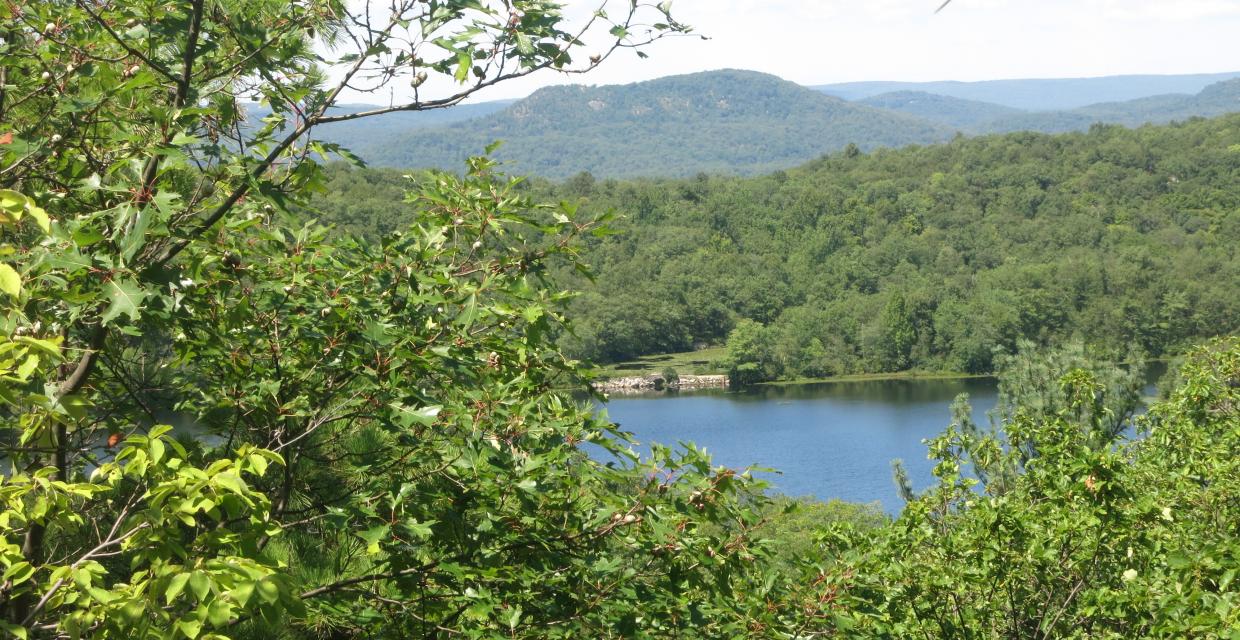 Ramapo Lake and the Wyanokies from the LeGrande Hill Loop Trail - Photo by Daniel Chazin