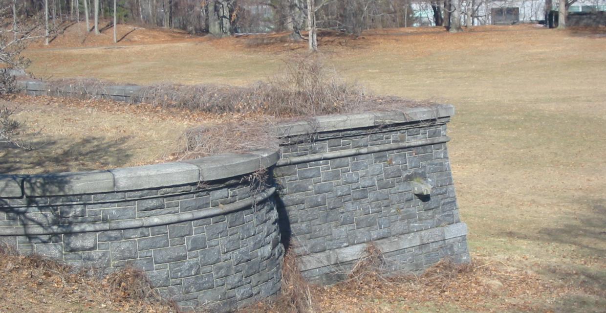 Foundation of the Rockwood Hall mansion - Photo by Daniel Chazin