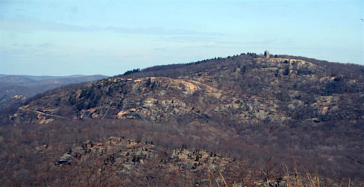 View of Bear Mountain from West Mountain - West Mountain Loop from Seven Lakes Drive - Harriman-Bear Mountain State Parks - Photo: Daniel Chazin