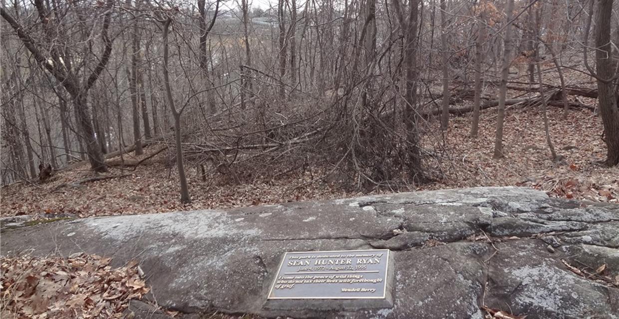 Memorial along the Long Path in Hunter Ryan Memorial County Park - Photo credit: Daniela Wagstaff