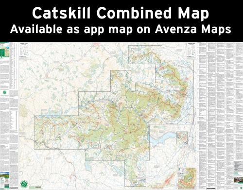 Catskill Trails Map 2022 Combined App Map