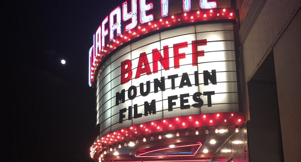 Banff Film Mountain Festival at Lafayette Theater. Photo by Heather Darley.