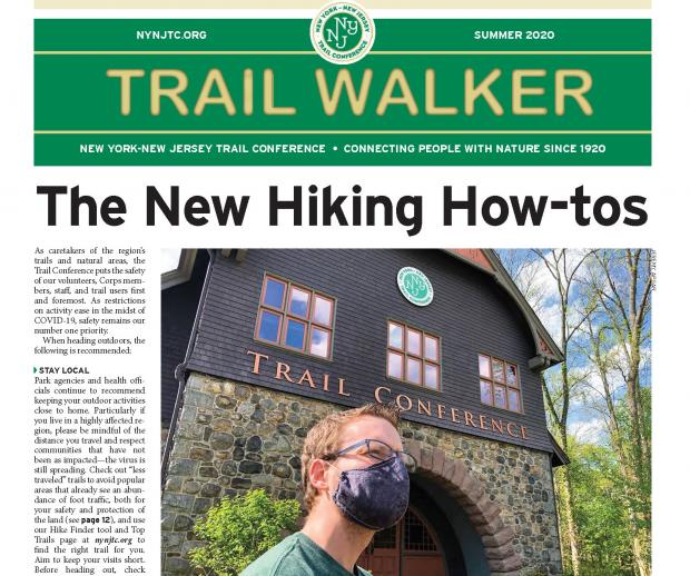 The Summer 2020 Trail Walker cover features a story on the "new hiking how-tos."