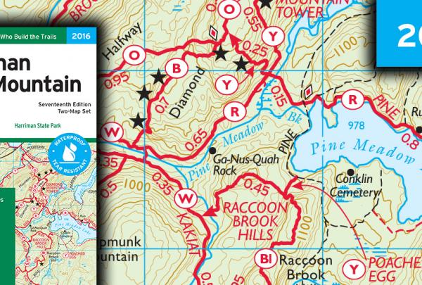 Harriman-Bear Mountain Trails Map 2016, 17th Edition