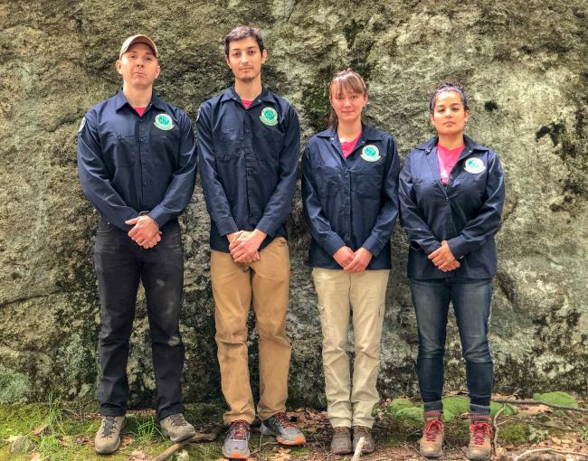 2018 Conservation Corps Ramapo Trail Crew. Photo by Heather Darley.