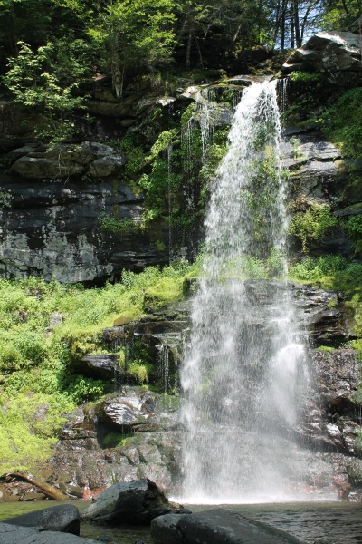 Plattekill Falls is a beautiful, 70-foot cascade in Platte Clove Preserve, roughly a 25-minute drive from Kaaterskill Falls. Photo by Amber Ray.