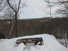 East view in winter from the bench. Photo by Daniel Chazin.
