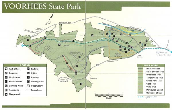 Voorhees State Park Trail Map