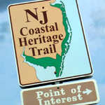 NJ Coastal Heritage Trail sign