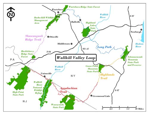 Wallkill Valley Loop Overview Map
