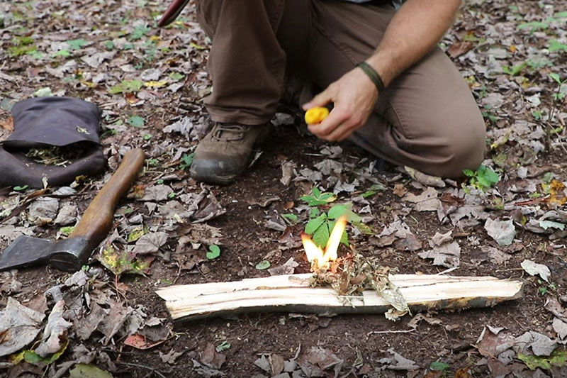 hiking essentials matches or fire