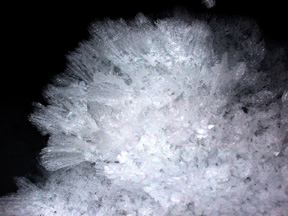 Frost growing from the rocks. 2001 [HERB CHONG]