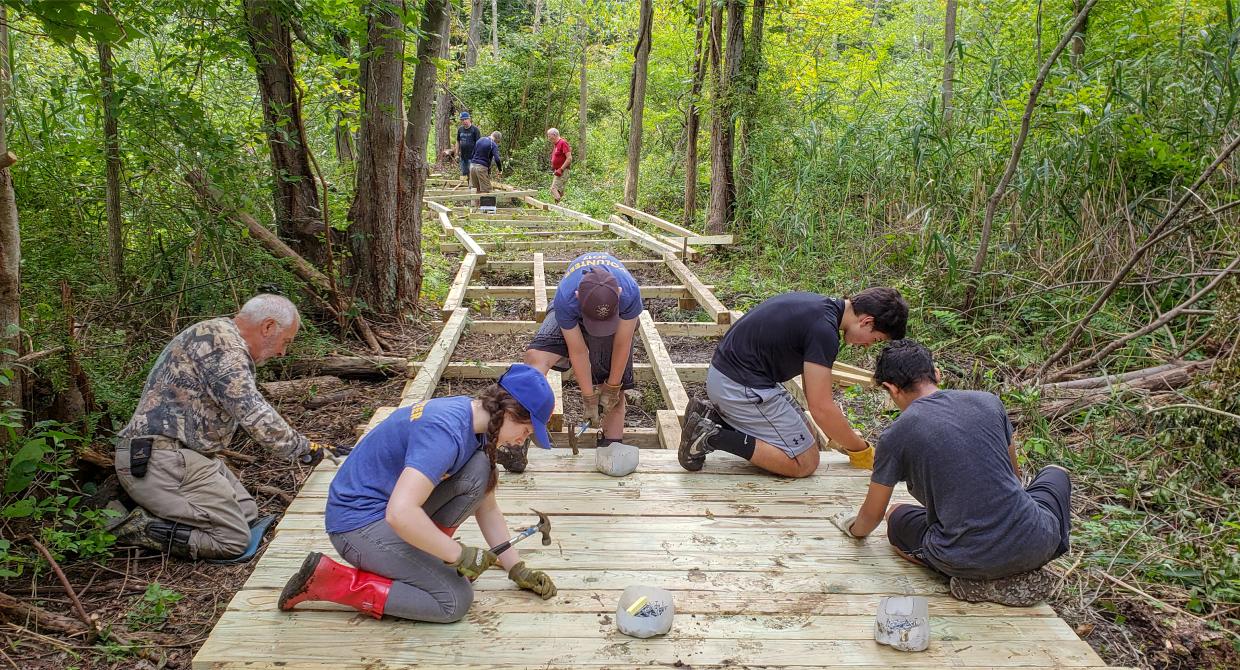 Down by the Boardwalk, All Ages Lend a Hand