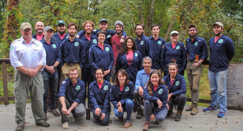 2018 Trail Conference Conservation Corps End of Season Portrait. Photo by Heather Darley