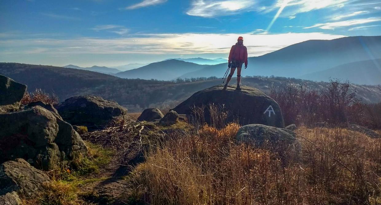 Mike ";Pineapple" on his 2017 A.T. Thru-Hike. Photo by Victor "Puddles" Selmon.