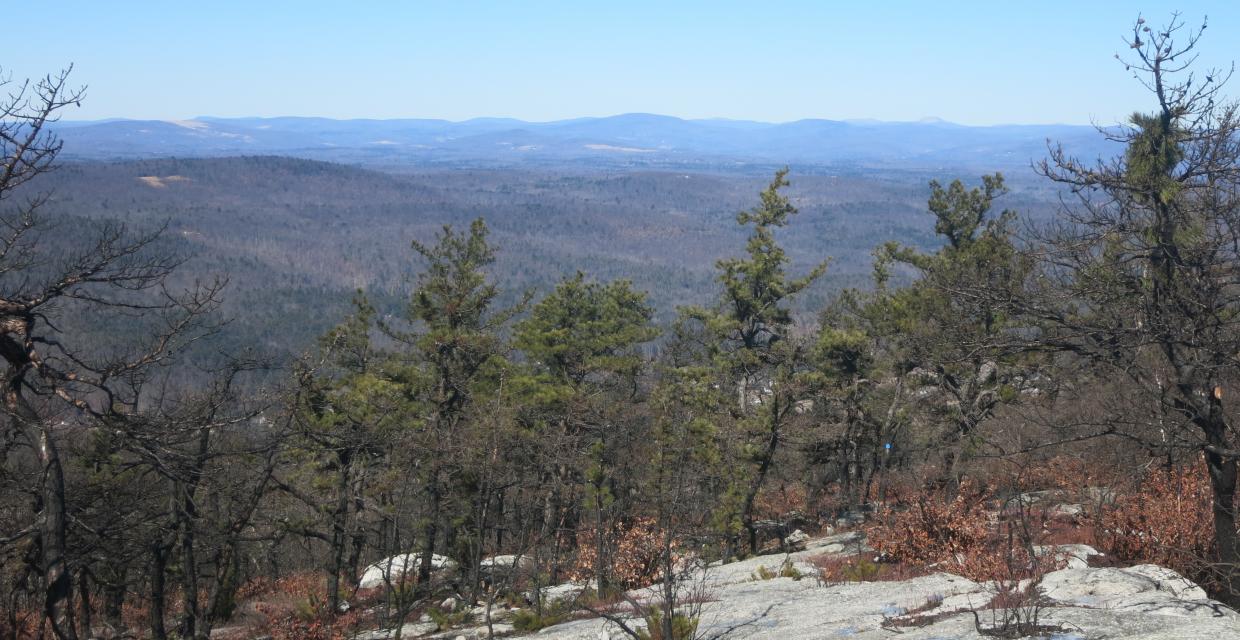 West-facing view from the Shawangunk Ridge Trail - Photo by Daniel Chazin
