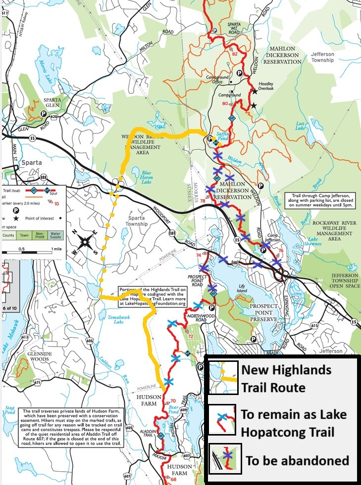 Highlands Trail Reroute in Progress – March 2025
