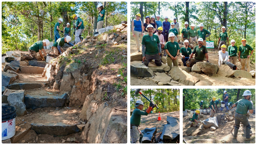 Long Path restoration project Tallman Mountain
