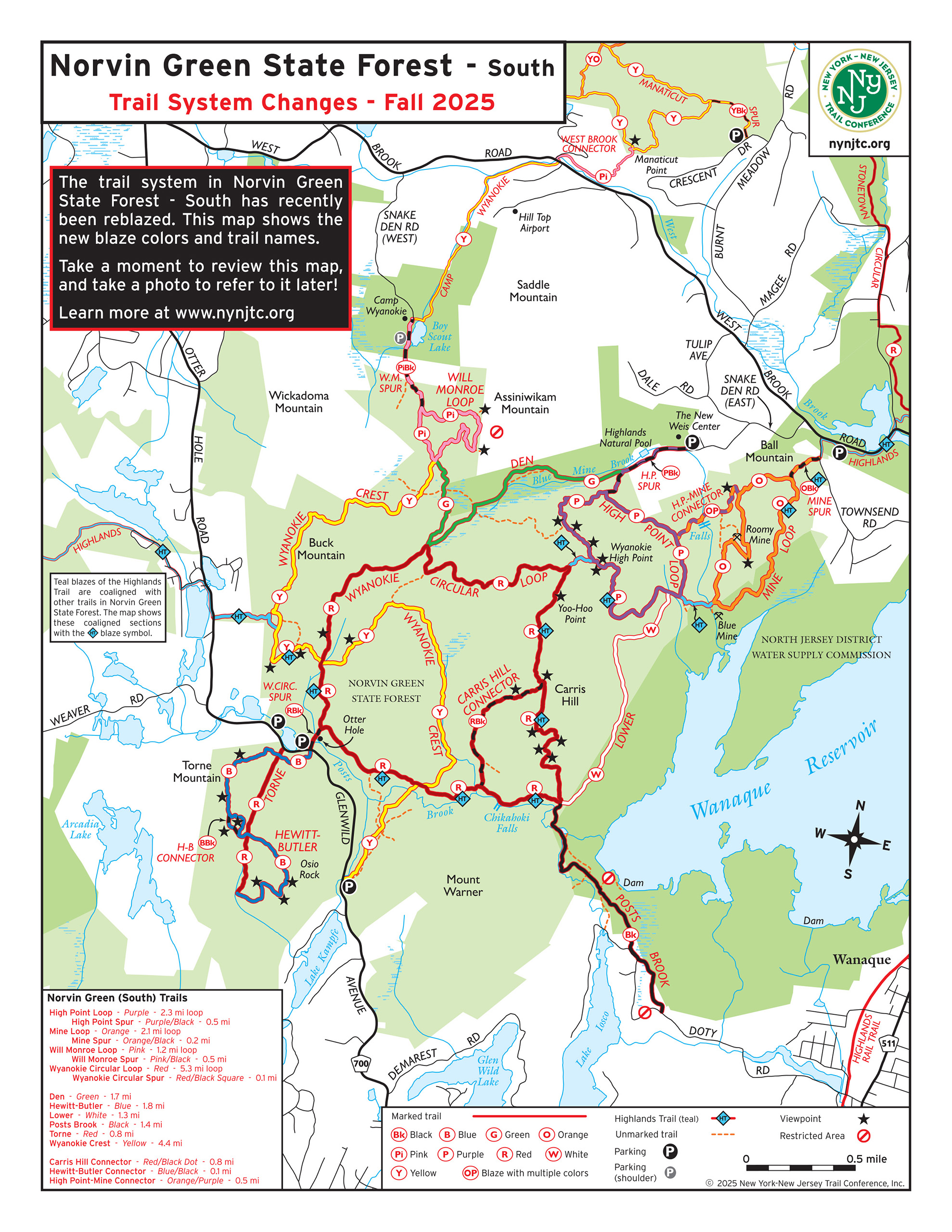 Norvin Green State Forest (southern section) Reblazing Complete