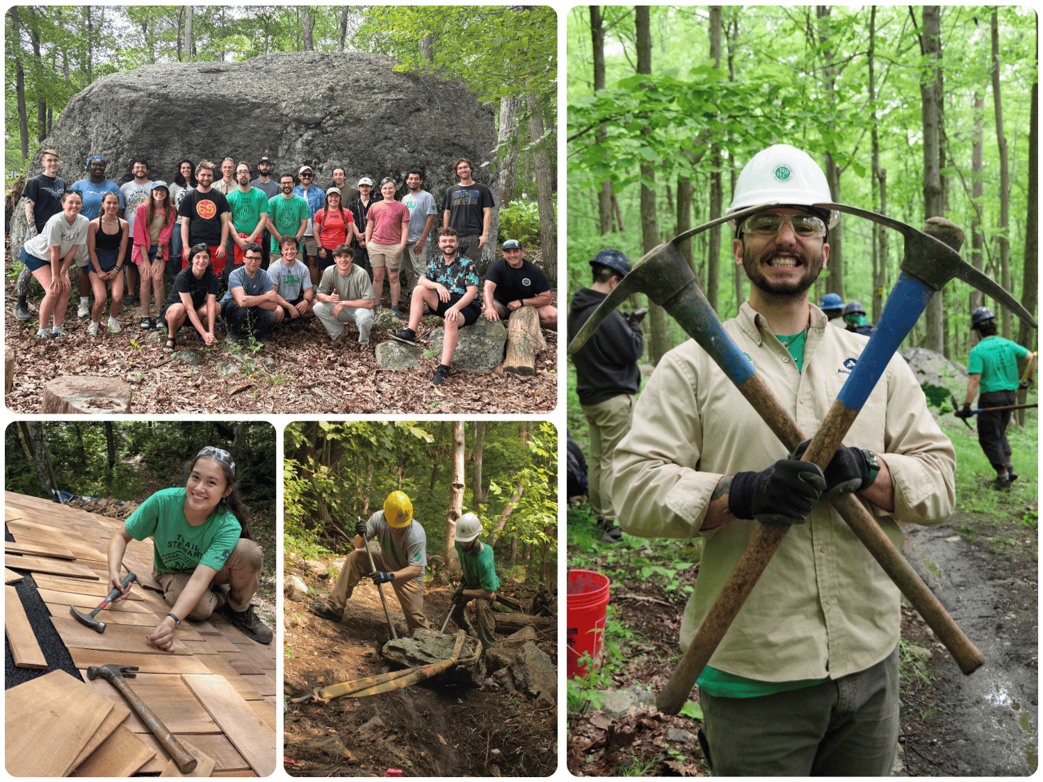 Trail Conference Conservation Corps 2025 collage